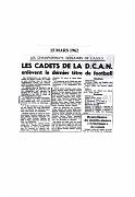 ECOLE DE LA DCAN SAISON 1961 62 N0018